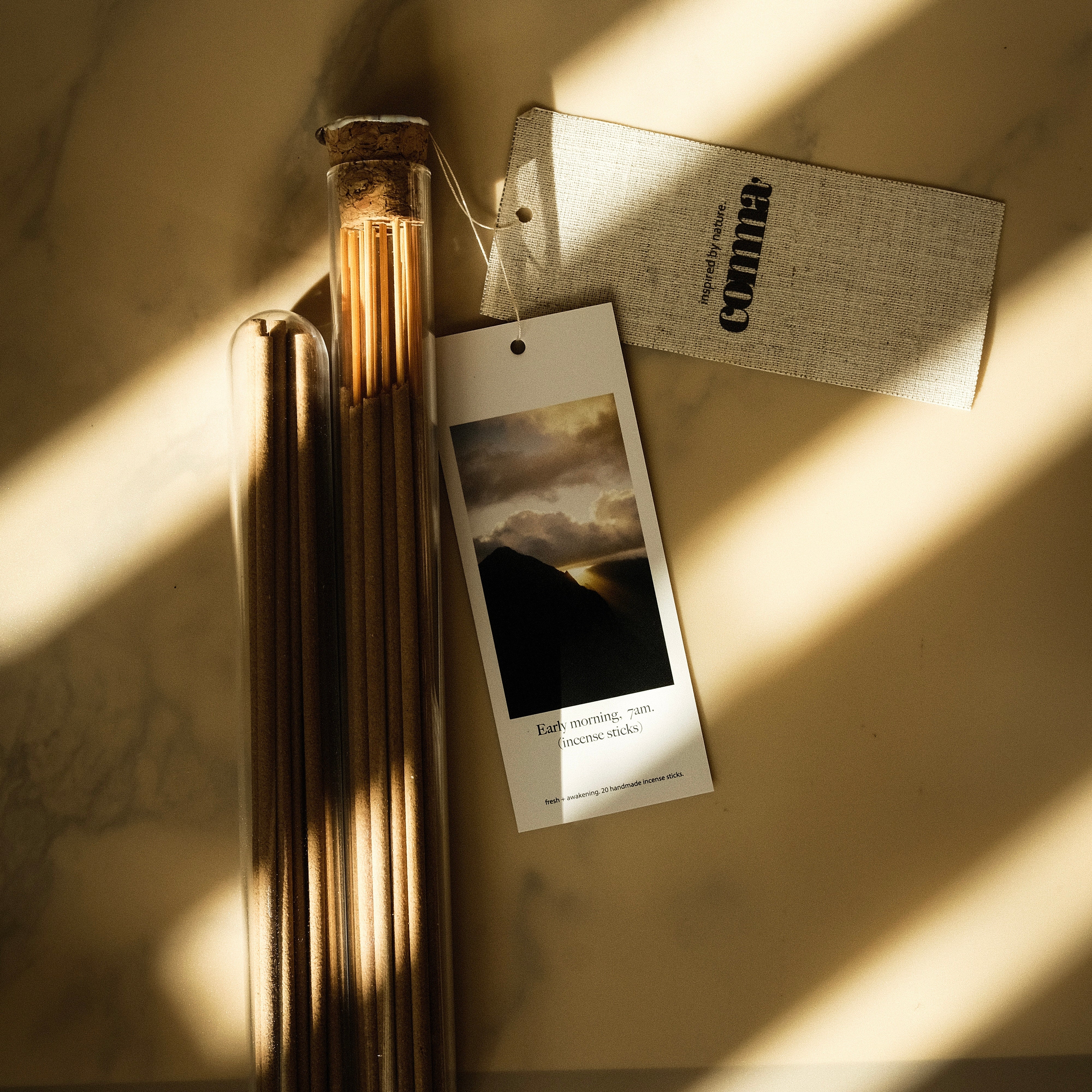 Late afternoon 4pm.(incense sticks)